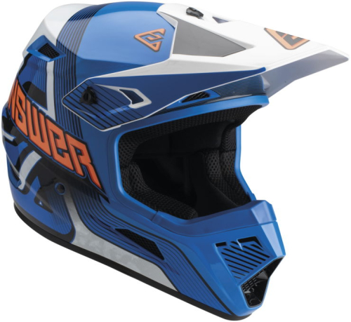 Answer - Answer AR1 Vendetta Helmet - 447694 - Blue/White/Orange - Large