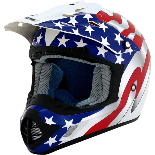 AFX - AFX FX-17 Freedom Helmet - 0110-7633 - White Flag - 3XL