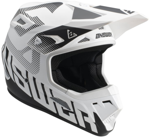 Answer - Answer AR1 Bold Youth Helmet - 447756 - White/Black - Large