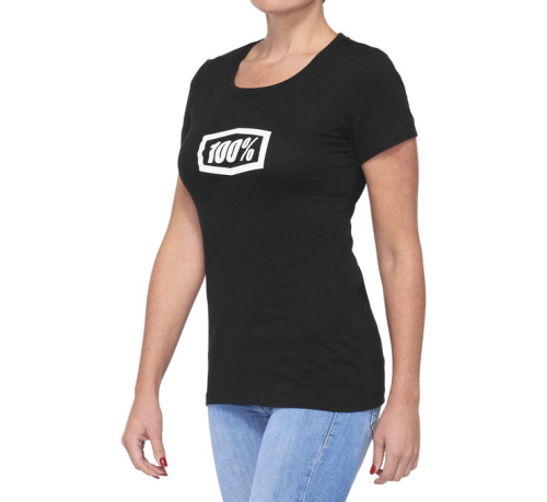 100% - 100% Icon Womens T-Shirt - 20002-00003 - Black - X-Large