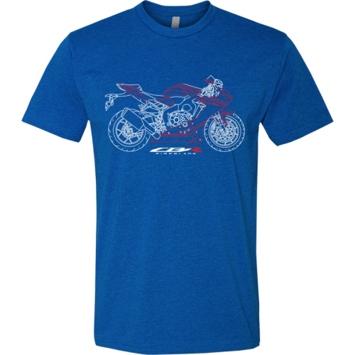 Honda Collection - Honda Collection Honda Fireblade T-shirt - NP21S-M2174-2X - Blue Print - 2XL