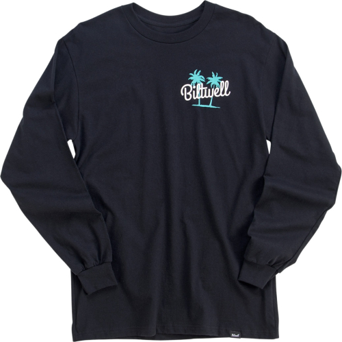Biltwell Inc. - Biltwell Inc. Palms Long-Sleeve T-Shirt - 8104-081-003 - Black