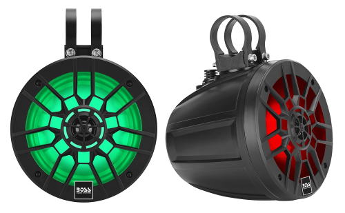 Boss Audio - Boss Audio 6.5in. Two-Way Amplified Bluetooth Roll Cage Speakers with RGB - B6RGB