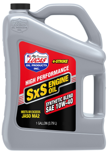 Lucas Oil - Lucas Oil SXS Semi-Synthetic Engine Oil - 10W40 - 1gal. - 11197
