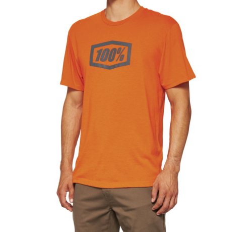 100% - 100% Icon T-Shirt - 20000-00040 - Orange - Small