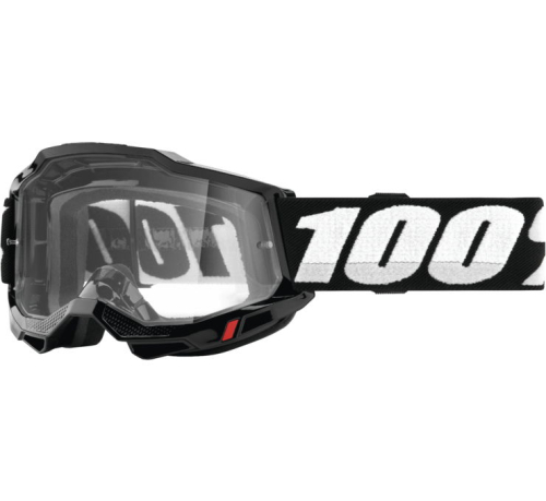 100% - 100% Accuri 2 Goggles - 50013-00001 - Black / Clear Lens - OSFM