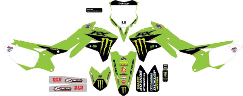 DCOR - DCOR 2022 Monster Energy Kawasaki Complete Kit - White - 20-20-502