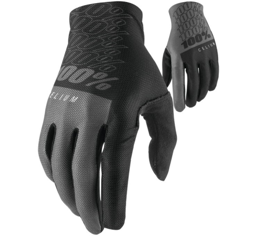 100% - 100% Celium Gloves - 10007-00003 - Black/Gray - X-Large