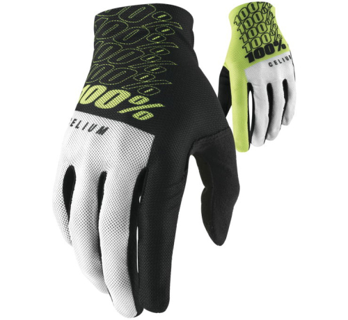 100% - 100% Celium Gloves - 10007-00010 - Flo Yellow - Small