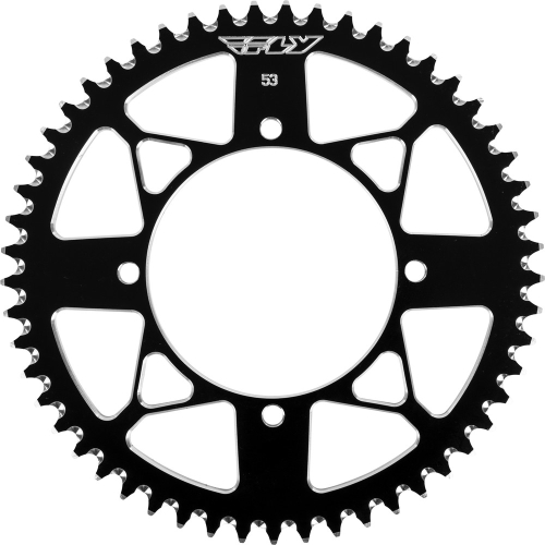 Fly Racing - Fly Racing Aluminum Rear Sprocket - Black - 53T - 414-53 BLK