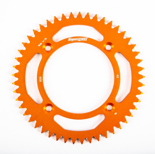 Supersprox - Supersprox Aluminum Rear Sprocket - 49T - RAL-898-49-ORG