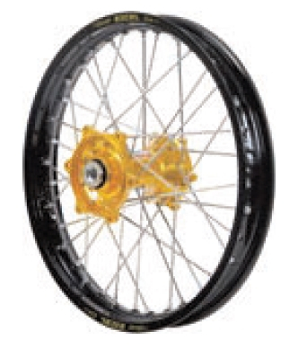 Dubya - Dubya MX Rear Wheel with Excel Rim - 2.15x19 - Gold Hub/Black Rim - 70-3119GB