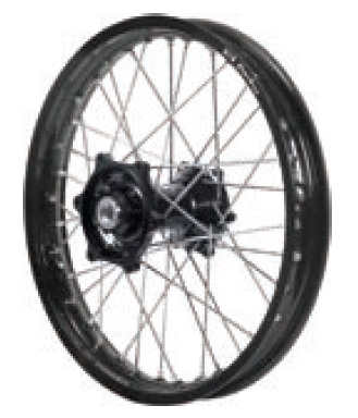 Dubya - Dubya MX Front Wheel with DID DirtStar Rim - 1.60x21 - Black Hub/Black Rim - 70-4032BB