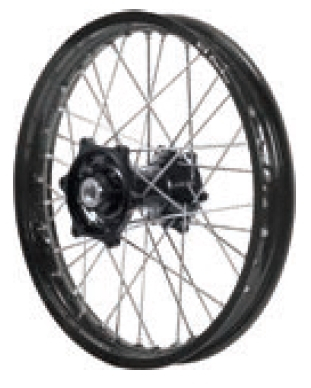 Dubya - Dubya MX Front Wheel with DID DirtStar Rim - 1.60x21 - Black Hub/Black Rim - 70-4169BB