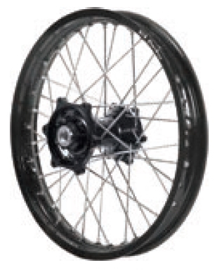 Dubya - Dubya MX Rear Wheel with DID DirtStar Rim - 2.15x19 - Black Hub/Black Rim - 70-4170BB