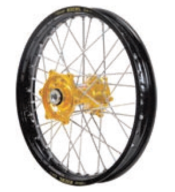 Dubya - Dubya MX Rear Wheel with Excel Rim - 2.15x19 - Gold Hub/Black Rim - 70-3067GB