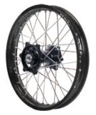 Dubya - Dubya MX Rear Wheel with DID DirtStar Rim - 2.15x18 - Black Hub/Black Rim - 70-4135BB