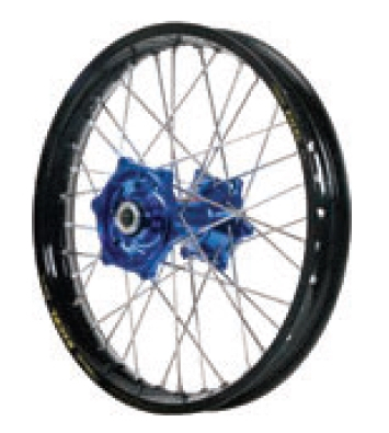 Dubya - Dubya MX Front Wheel with Excel Rim - 1.60x21 - Blue Hub/Black Rim - 70-3101DB