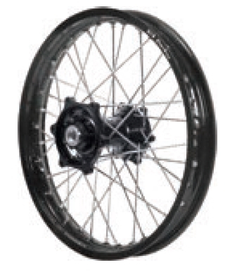Dubya - Dubya MX Front Wheel with Excel Rim - 1.40x19 - Black Hub/Black Rim - 70-3181BB
