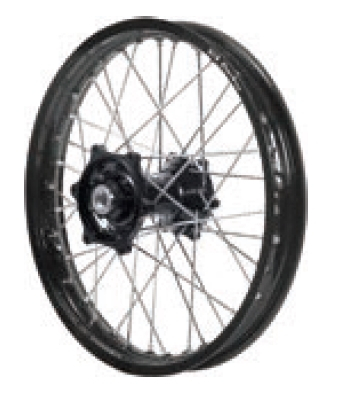 Dubya - Dubya MX Front Wheel with Excel Rim - 1.40x14 - Black Hub/Black Rim - 70-3166BB