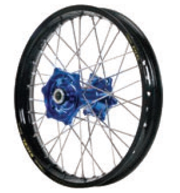 Dubya - Dubya MX Front Wheel with Excel Rim - 1.40x17 - Blue Hub/Black Rim - 70-1095DB