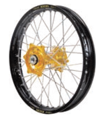 Dubya - Dubya MX Front Wheel with Excel Rim - 1.40x17 - Gold Hub/Black Rim - 70-1112GB