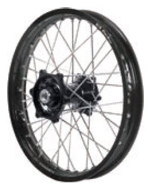 Dubya - Dubya MX Front Wheel with Excel Rim - 1.60x21 - Black Hub/Black Rim - 70-3169BB