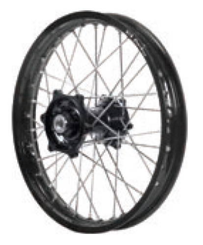 Dubya - Dubya MX Front Wheel with DID DirtStar Rim - 1.60x21 - Black/Black - 70-4132BB