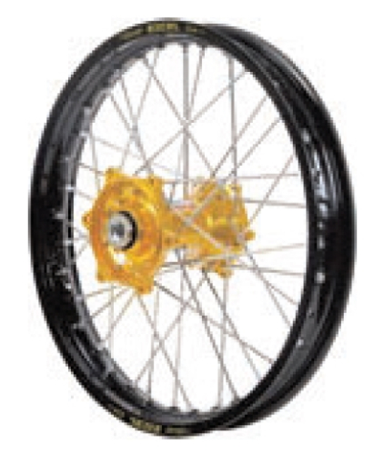 Dubya - Dubya MX Front Wheel with DID DirtStar Rim - 1.60x21 - Gold Hub/Black Rim - 70-4000GB