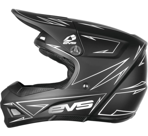 EVS - EVS T3 Pinner Youth Helmet - HE21T3P-BK-M - Matte Black - Medium