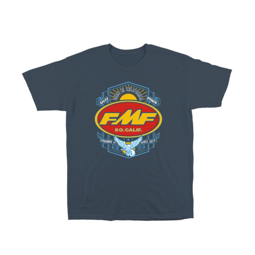 FMF Racing - FMF Racing BlackSmith T-Shirt - SP22118914-SBL-M - Steel Blue - Medium