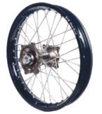Dubya - Dubya MX Rear Wheel with Excel Rim - 2.15x19 - Magnesium Hub/Black Rim - 70-3170MB