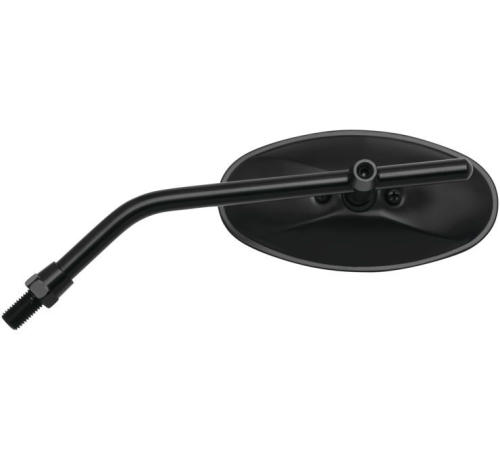 BikeMaster - BikeMaster Oval Adjustable Length Mirror - 10mm - 5 1/4in. - Black - 600805
