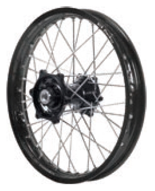 Dubya - Dubya MX Front Wheel with Excel Rim - 1.60x21 - Black Hub/Black Rim - 70-3172BB
