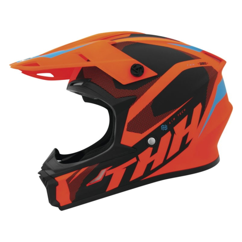 THH Helmets - THH Helmets T710X Airtech Youth Helmet - 647883 - Orange/Black - Medium