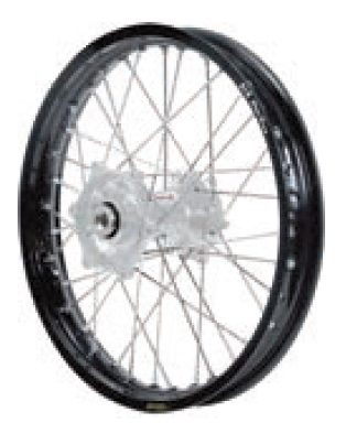 Dubya - Dubya MX Rear Wheel with Excel Rim - 2.15x18 - Silver Hub/Black Rim - 70-3115SB