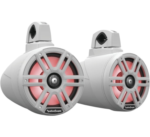 Rockford Fosgate - Rockford Fosgate Element Ready Moto Can Speakers - 8in. - White - M2WL-8