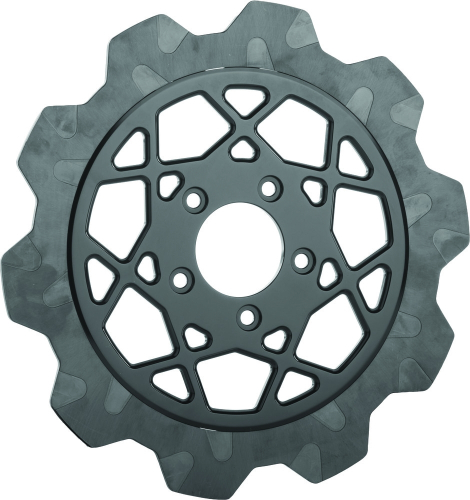 Lyndall Racing Brakes - Lyndall Racing Brakes Crown Cut TT Tracker Front Rotor - 11.5in. - Black/Black - 2102-1151