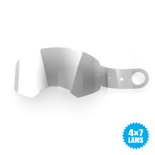 EKS Brand - EKS Brand Laminate Tearoffs for Lucid Goggles - 28pk - 067-41510 - Silver - OSFM