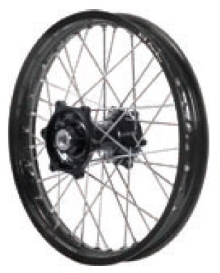 Dubya - Dubya MX Front Wheel with Excel Rim - 1.40x19 - Black Hub/Black Rim - 70-3164BB