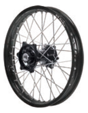 Dubya - Dubya MX Rear Wheel with DID DirtStar Rim - 2.15x18 - Black/Black - 70-4115BB