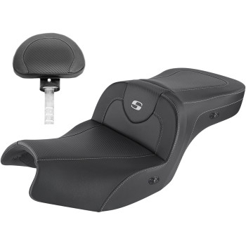 Saddlemen - Saddlemen Road Sofa CF Seat with Backrest - Heated - I20-06-185BRHCT