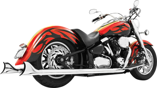 Freedom Performance - Freedom Performance Sharktail Dual Exhaust System - Standard Length - Chrome - MY00218