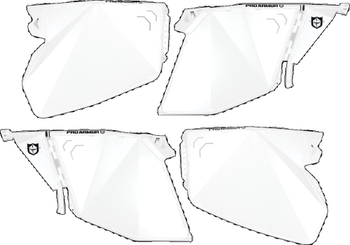Pro Armor - Pro Armor Traditional Paddle Door Latch - P144D000WH-133