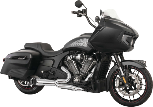 Freedom Performance - Freedom Performance Turnout 2-Into-1 for Challenger - Chrome w/Black Straight Tip - IN00276