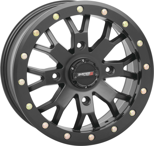 System 3 - System 3 SB-4 Beadlock Wheel - 14x7 - 4+3(+15mm) - 4/156 - Matte Black - 14S3-3157