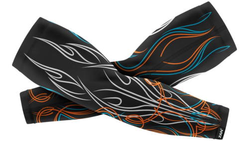 Zan Headgear - Zan Headgear Sportflex Series Arm Sleeves - AL426LG - Pinstripe Flame - Large