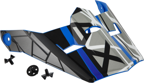 G-Max - G-Max Visor with Screws for MX-46 Mega Helmets - Matte Blue/Black/White - Md-2XL - G046918