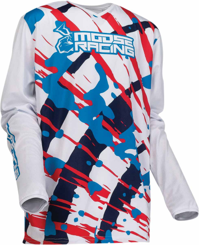 Moose Racing - Moose Racing Youth Agroid Jersey - 2912-2099 - White - Medium