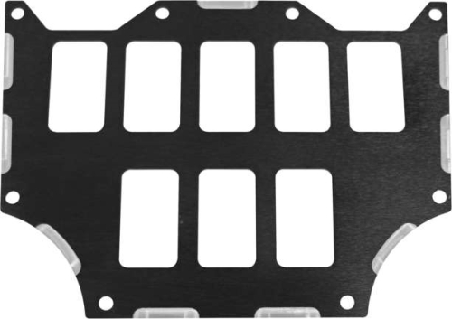 ModQuad - ModQuad 8 Slot Switch Plate - Black - H-SPC-BLK